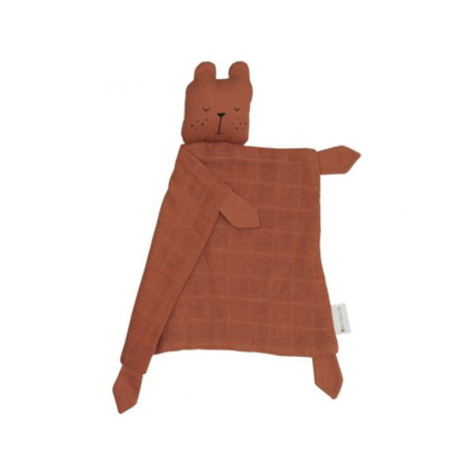 Avis Doudou ours en coton 34x26 cm FABELAB 1