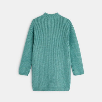 Avis Robe-pull côtelée torsadée verte fille OKAIDI 4
