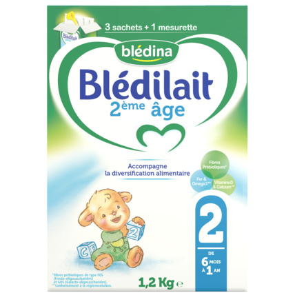 Avis Lait Blédilait 2ème âge bag in box Blédina 1