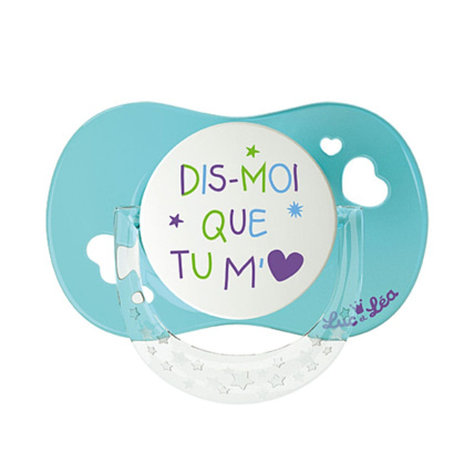 Avis Sucette Silicone Physiologique Dis Mois Que Tu M'aimes Luc et Léa 1