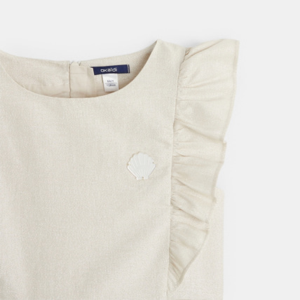 Avis Robe pailletée à mancherons volants blanche fille OKAIDI 2