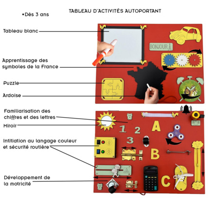 Avis Tableau d'activité et d'éveil busy board autoportant EDEN BB-BOOM 7