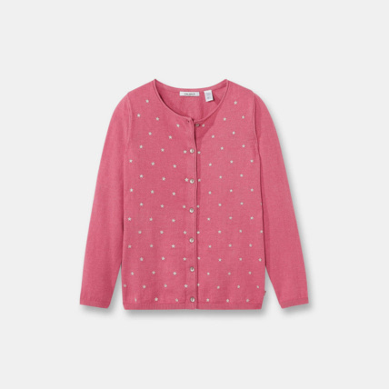 Avis Gilet boutonné rose fille OKAIDI 1