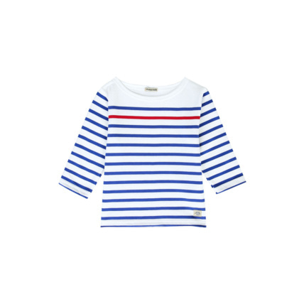 Avis Marinière manches 3/4 Kids - coton - Blanc/Etoile/Braise ARMOR-LUX 1