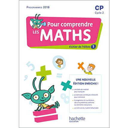 Avis Pour comprendre les maths CP - Fichiers élève 1 et 2 + Mémo + Pages matériel - Ed. 2022 Hachette Éducation 1