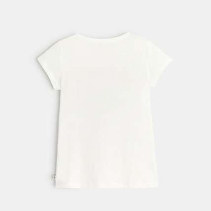 Avis T-shirt à sequins Cool Girls Club blanc fille OKAIDI 3