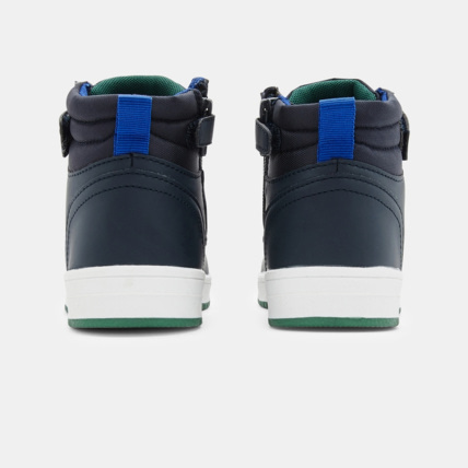 Avis Baskets montantes bimatières bleues garçon OKAIDI 4