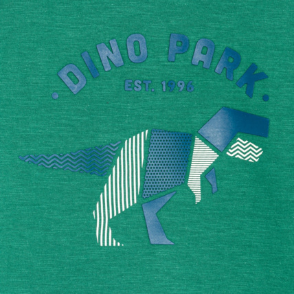 Avis T-shirt manches longues motif dinosaure vert garçon OKAIDI 2