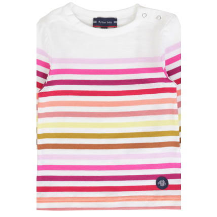Avis Marinière 10 couleurs Baby - coton - Multico Kerema Milk ARMOR-LUX 3