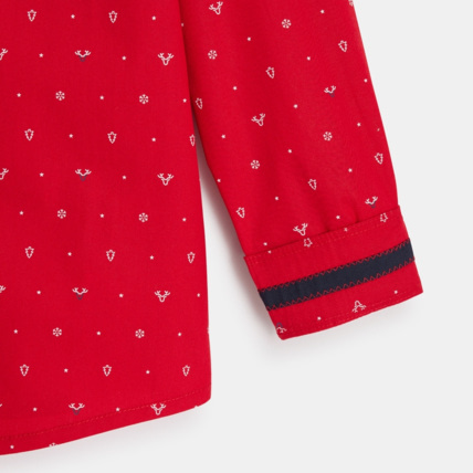 Avis Chemise à petits motifs Noël rouge garçon OKAIDI 4