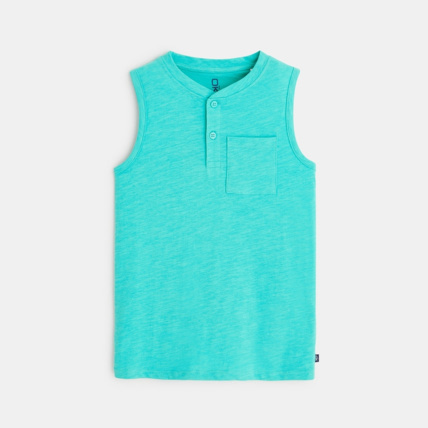 Avis Débardeur en jersey flammé bleu garçon OKAIDI 1
