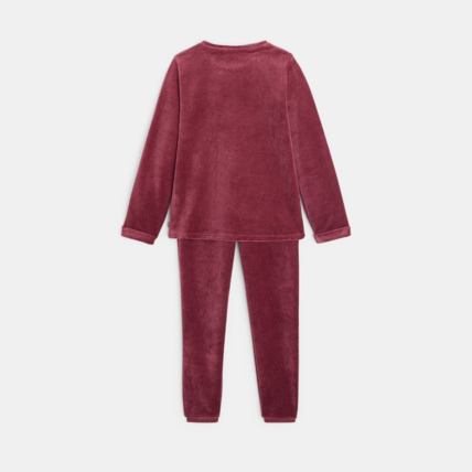 Avis Pyjama 2 pièces en velours motif flocons violet fille OKAIDI 4
