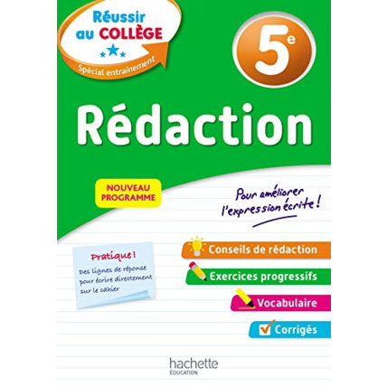 Avis Réussir au collège - Rédaction 5e Hachette Éducation 1