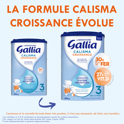 Avis Lait Calisma Croissance 3 Laboratoire Gallia 2