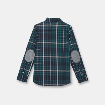 Avis Chemise popeline à carreaux verte garçon OKAIDI 2