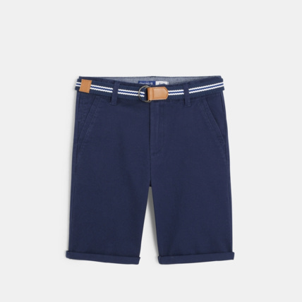 Bermuda en toile ceinture bleu garcon OKAIDI Comparateur Avis Prix