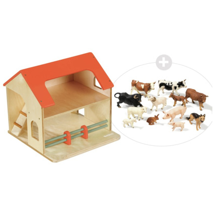 Avis Maxi lot la petite étable + 12 animaux Wesco 1