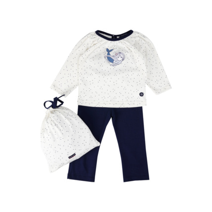 Avis Pyjama imprimé Kids et son sac - coton épais - Milk/Seal ARMOR-LUX 1