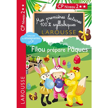 Avis Premières lectures syllabiques - Filou prépare Pâques LAROUSSE 1