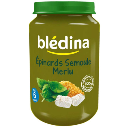 Avis Pot Épinards Semoule Merlu 2x200g Blédina 2
