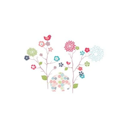 Avis 40 stickers fleurs et elephant chambre fille Vertbaudet 1