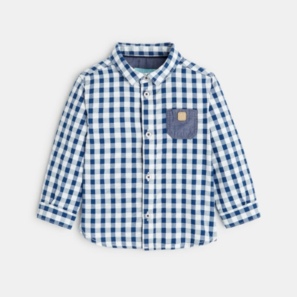 Avis Chemise coton fantaisie à carreaux OBAÏBI 1