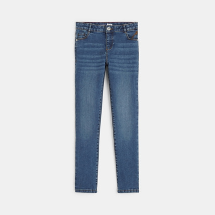 Avis Jean slim hyper-stretch bleu fille OKAIDI 1