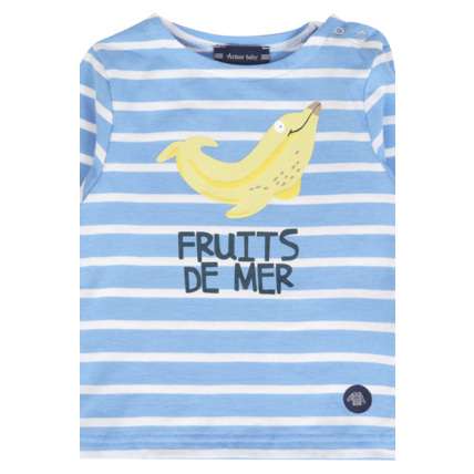 Avis Marinière "Fruits de mer" Baby - coton - Lobélia/Milk ARMOR-LUX 2
