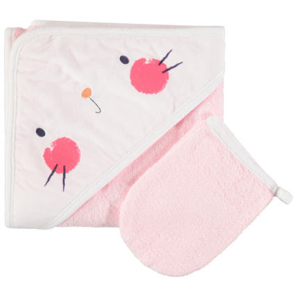 Avis Cape de bain et gant de toilette Happy days Prémaman 1