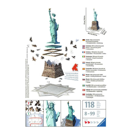 Avis Puzzle Statue de la Liberté - de 8 ans RAVENSBURGER 3