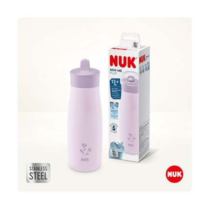 Avis Gourde Mini-Me Flip en acier inoxydable 500ml avec bec verseur 2 en 1 NUK 3