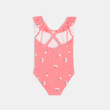 Avis Maillot de bain 1 pièce motif cerises rose fille OKAIDI 4