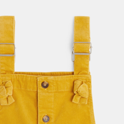 Avis Salopette short en velours jaune fille OKAIDI 2