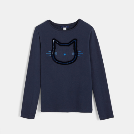 Avis T-shirt à motif bleu fille OKAIDI 1