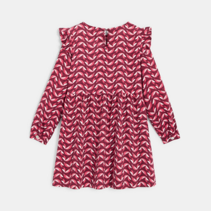 Avis Robe en velours imprimé rose fille OKAIDI 3