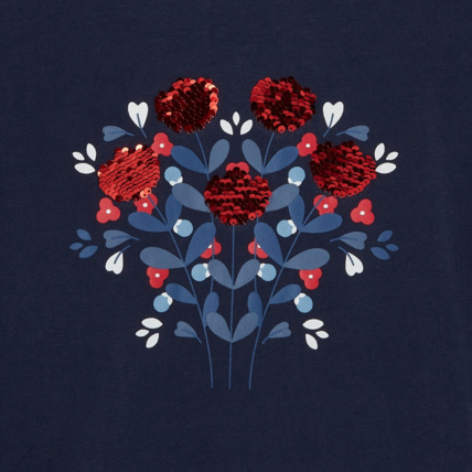 Avis T-shirt à sequins magiques bleu fille OKAIDI 4