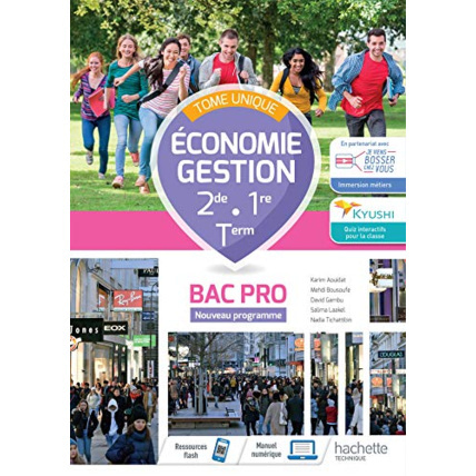 Avis Économie - Gestion 2de/1re/Term Bac Pro - cahier élève - Éd. 2021 Hachette Éducation 1