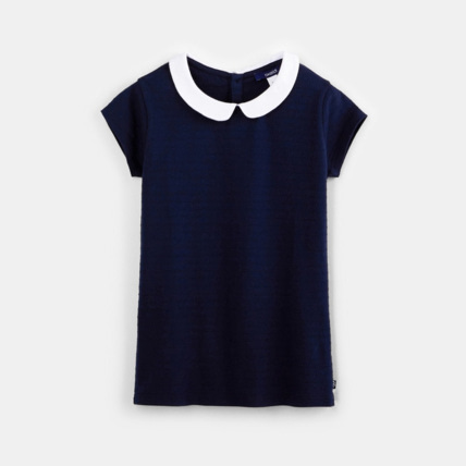 Avis T-shirt col Claudine bleu fille OKAIDI 1