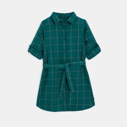 Avis Robe chemise imprimée verte fille OKAIDI 1