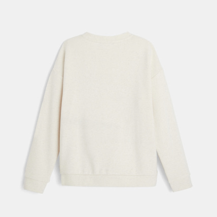 Avis Sweat chiné motif savane brodé beige fille OKAIDI 3