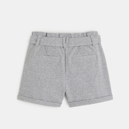 Avis Short en maille à taille haute ceinturée gris fille OKAIDI 4