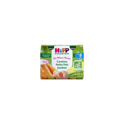 Avis Carottes petits pois jambon 190 g dès 8 mois HIPP 1