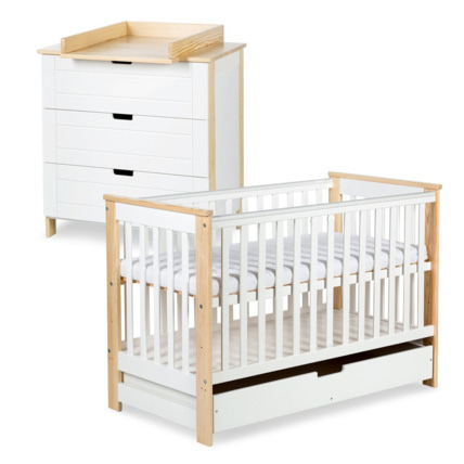 Avis Ensemble commode à langer + lit évolutif bébé + tiroir IWO Mon Mobilier Design 6