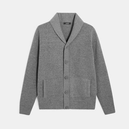 Avis Gilet boutonné col châle gris garçon OKAIDI 1