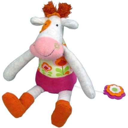Avis Doudou Musical Anémone la Vache Happy Farm EBULOBO 1
