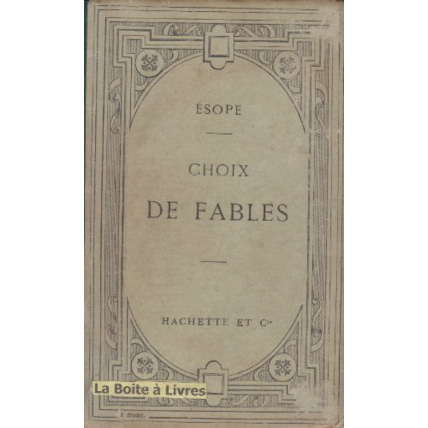 Avis Choix de fables Hachette Éducation 1