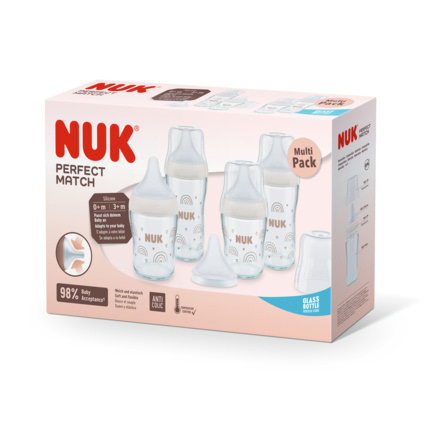 Avis Set de 4 biberons Verre Perfect Match NUK 1