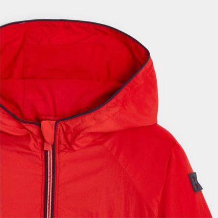 Avis Coupe-vent déperlant à capuche rouge garçon OKAIDI 3