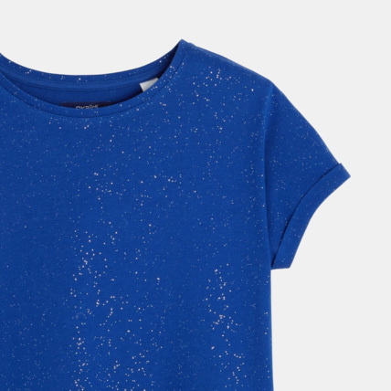 Avis T-shirt pailleté bleu fille OKAIDI 2