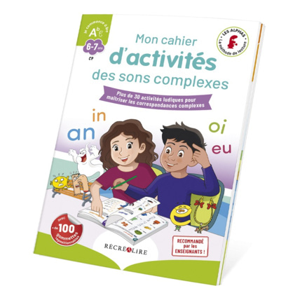Avis Livre Mon cahier d'activités des sons complexes - Les Alphas ÉDITIONS RÉCRÉALIRE 1